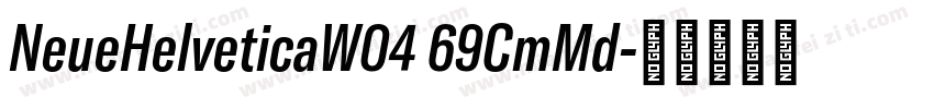 NeueHelveticaW04 69CmMd字体转换